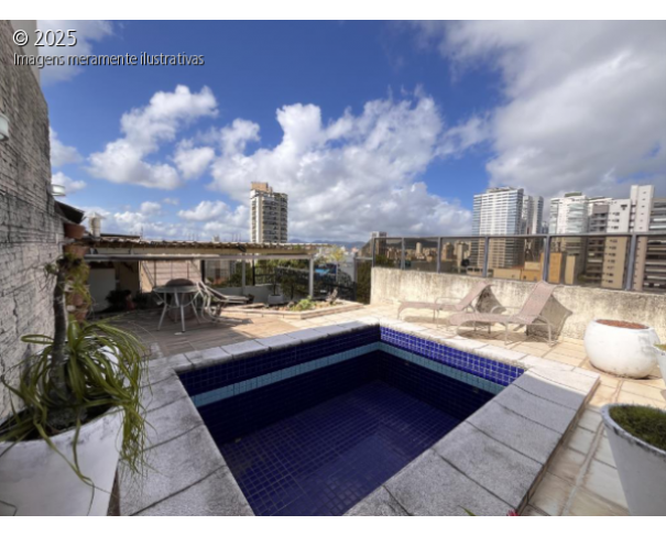 Foto de COBERTURA DUPLEX c/ Piscina + Churrasq + 3 VGS - 3 Dorms (1 suíte) - 324,34m² á.p. - Santos/SP
